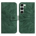 thumbnail image 2 of Cowithday Flip Wallet Cover Case for Samsung Galaxy S23 5G Phone, S23 TPU Case, Premium PU Leather Embossed Sunflower Shockproof Kickstand Slim Magnetic Case for Samsung S23 5G 6.1 inch, Green, 2 of 11