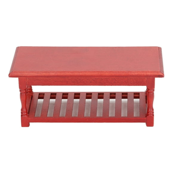 Mini Dollhouse Furniture, Portable 1:12 Mini Dollhouse Coffee Table Decoration Accessories Lifelike For Birthday Party