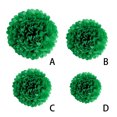 thumbnail image 4 of Juego de 1 Uds. de bolas de flores de papel Injueey verde intenso 7.8 pulgadas pompón de papel para fiesta de cumpleaños, 4 of 6
