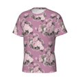thumbnail image 3 of Rocae Rose Flowers for Men's Moisture-Wicking Crew Tee - T-Shirt for Sports, Outdoor Activities, and Casual WearX-Large, 3 of 9