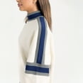 thumbnail image 4 of Women's Gameday Couture White Arizona Wildcats Oversized Vivid Turtleneck Sweatshirt, 4 of 5