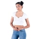 thumbnail image 2 of Playera Oggi Mujer Corte Crop Top Canalé Blanca OGGI JEANS 2212408 BLANCO, 2 of 6
