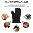 thumbnail image 2 of 1 Set Cotton Microwave Oven Gloves Oven Mitts Practical Heat Resistant Mats, 2 of 8