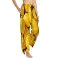 thumbnail image 2 of Junzan Ripe Yellow Lemon Women'S Pajama Pants Drawstring Comfy Sleep Bottoms With Pockets, 2 of 9
