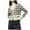 White, variant on Fgnfyis Women’s Casual Striped Sweater Coat Fall Winter Striped Loose Knit Cardigan for Women White One Size