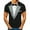 Gray, variant on Patlollav Mens 3D Digital Print Sports Short Sleeve Summer Casual Tops