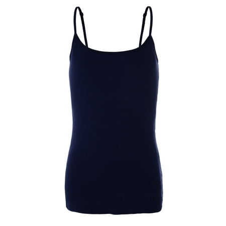 Emmalise PreTeen Training Bra Camisole Wireless Built in Fabric Support Cami (Navy  Small  60-90 lbs)