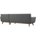 thumbnail image 4 of Modway Engage Mid-Century Modern Upholstered Right-Facing Sectional Sofa, Gray Fabric, 4 of 5
