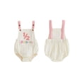 thumbnail image 2 of BemeyourBBs Half Way to One Clothes Baby Boy Girl 1/2 Half Birthday Outfit 1st Birthday Clothes Summer Romper 1/2 Embroidery Sleeveless Bodysuit Jumpsuit Playsuit, 2 of 9