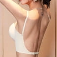 thumbnail image 6 of ATOYSOY Bras for Women Front Hook Corset Half Cup Thin Secure Stay Straps Gathering Shaping Invisible Match For Dresses Formal Occasion, 6 of 9