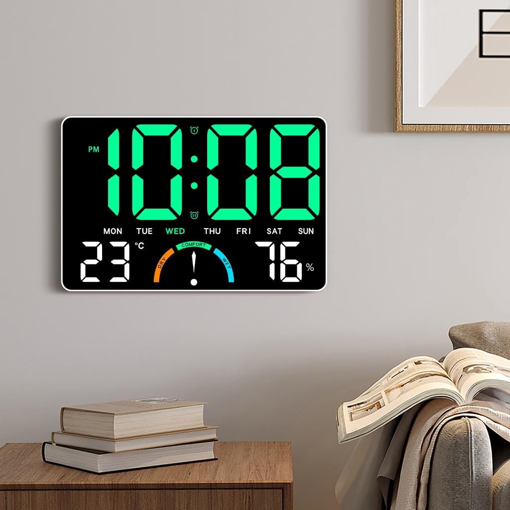 YIGSECU Weather Stations Clock With Temperature Humidity Trend Alarm Weather Forecast
