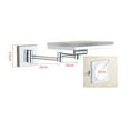 thumbnail image 3 of Personal Makeup Mirrors 5X Acrylic Mirror Led With Light Makeup Mirror Folding Wall Hanging Beauty Mirror Bathroom Retractable Square Mirror ,Widely Use, 3 of 4