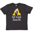 thumbnail image 3 of Inktastic My Nani Loves Me Giraffe Youth T-Shirt, 3 of 5