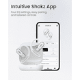 thumbnail image 4 of Shokz Écouteurs à Oreille Ouverte avec Microphone Intelligent Intégré, Blanc, 4 of 7