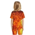 thumbnail image 3 of Picia Tennis Ball In Fire Printed Boys' Kids-PJ Snug Fit Cotton Short Sleeve Top and Shorts 2 Piece Pajama Set-Large, 3 of 9