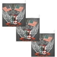 thumbnail image 7 of 5 PCS Rock Guitar USA Baby Muslin Washcloths, Wings Flag Soft Absorbent Face Towel Burp Cloths Cotton Bath Wipes Infant Wash Cloth for Newborn Boys Girls, 7 of 7