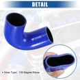 thumbnail image 4 of Unique Bargains 60mm 2.36" 135 Degree Elbow Silicone Reducer Hose Pipe Bend Turbo Water Intercooler Blue, 4 of 6