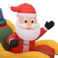 thumbnail image 5 of vidaXL Christmas Inflatable Santa and Reindeer Decoration LED 192.9", 5 of 8