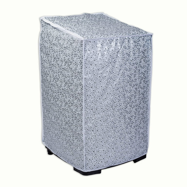 Classic® Top Load Washing Machine Cover Suitable For Ifb Back Panel 8 Kg,  8.5 Kg, 9 Kg 9.5 Kg, 10 Kg, 10.5 Kg, 11 Kg, 11.5 Kg, 12 Kg (63Cms X 66Cms X  99Cm) White & Grey 