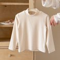 thumbnail image 5 of Girls Mock Neck Long Sleeve Sweatshirts Turtleneck Fleece Sweater Pullover, 5 of 5
