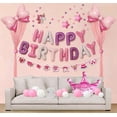 thumbnail image 4 of Banner con globos KALOR, papel de aluminio, 40 cm, color morado y rosa, 4 of 6