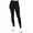 Black, variant on Women's Casual Stretch Workout Elastic Waist Band Solid Leggings Pants