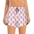 thumbnail image 2 of Balery Pink Disco Ball Pantalones cortos deportivos para mujer con forro y dos bolsillos, elásticos, para entrenamiento, gimnasio, yoga-XX-Large, 2 of 7