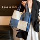 thumbnail image 4 of Bolso cruzado Retro para mujer bolso de gran capacidad con retales vaqueros para citas diarias, 4 of 9