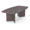 Bestar Boat-Shaped conference table with 1 3/4" melamine top in Slate