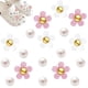 thumbnail image 1 of FloreceBien Colgante de zapatos de flores 19-25 piezas, decoración de zapatos de flores de perlas de diamantes de agua de cristal, lindo colgante de zapatos para niñas y mujeres, 1 of 7