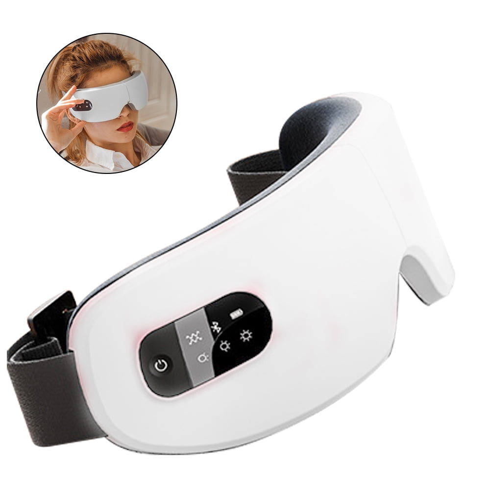Sleep Mask with Heat, Bluetooth Music Rechargeable Eye Massager Relieve
