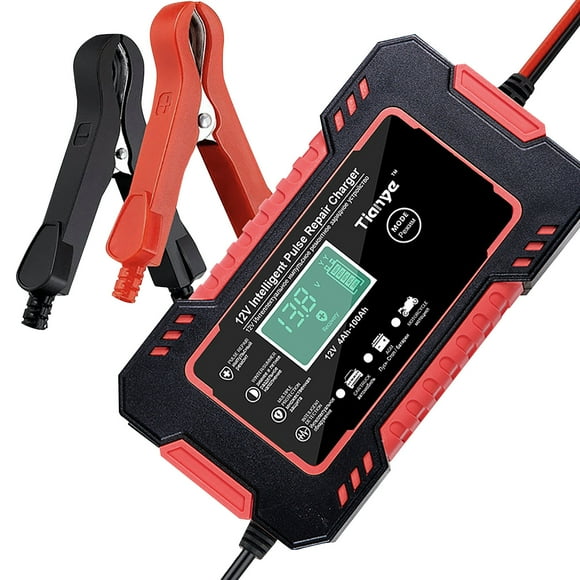 Pisexur Car Battery Charger, 12V/6A Smart Automatic Battery Charger Automotive For Car