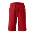 thumbnail image 6 of FAHXNVB Boys Capri Pants Drawstring Elastic Waist Solid Color Workout Pants Summer Lightweight Breathable Pants with Pockets 4-15 Years, 6 of 6
