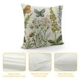 thumbnail image 4 of GOSMITH  Spring Floral Throw Pillow Covers Flower and Butterfly Pillow Cover Plant Farmhouse Decorative Pillowcases for Couch Bed Sofa Living Room Outdoor, 4 of 5