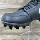 thumbnail image 5 of N I-K-E Jo r-dan 1 Mid TD Black White Football Cleats DS Size 10.5 (FJ6805-001), 5 of 6