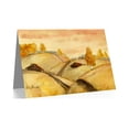 thumbnail image 2 of Watercolour Russian Fields Landscape Greetings Card Plus Envelope Blank inside, 2 of 3