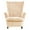 Velvet Beige, variant on Rosnek Wingback Chair Covers 2 Piece Set, Velvet Wing Chair Slipcover Stretch Armchair Cover Removable Furniture Protector