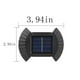 thumbnail image 3 of Luces solares de pared para exteriores, iluminación solar de arriba y abajo, lámpara de luz solar exterior IP65, decoración moderna para el hogar, jardín, porche, color negro, paquete de 4 luces decor, 3 of 9