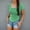 Green, variant on ECZHAW Womens Cotton Tees Summer Short Sleeve Scooped Neck Solid Color T Shirts Casual Cropped Slim Fit Sexy Blouses Tops