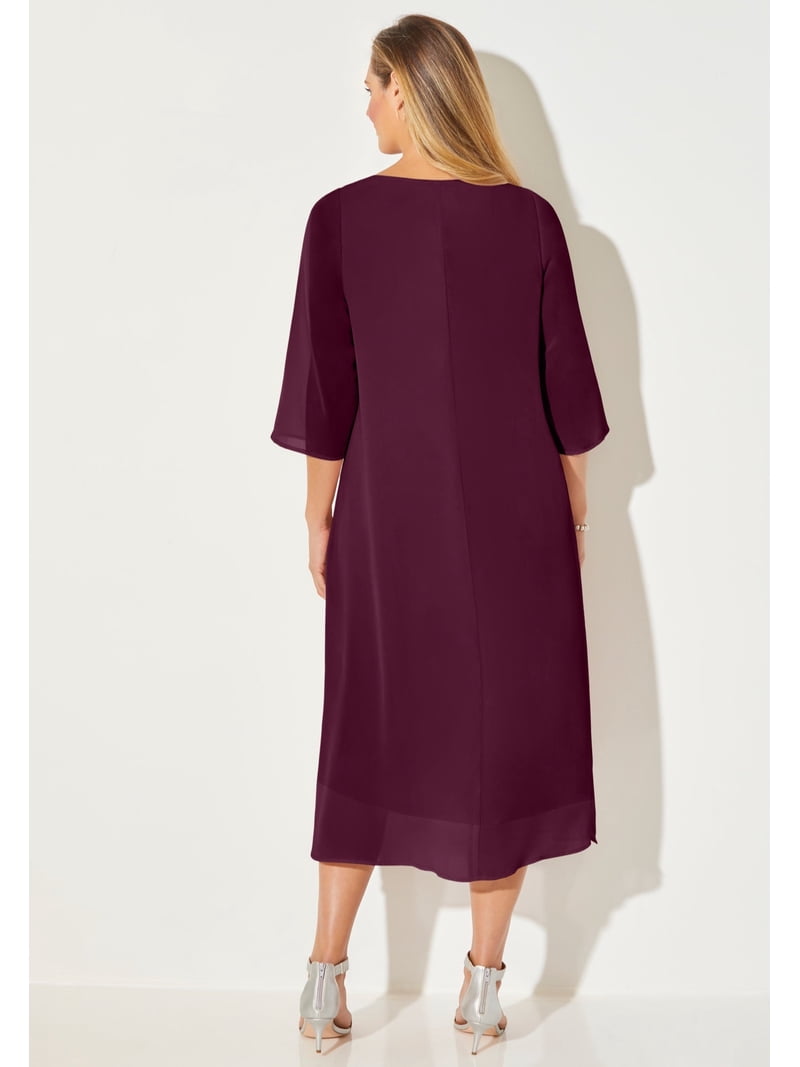 midnight dazzle mesh flyaway dress Catherines Women's Plus Size Petite Midnight Dazzle Flyaway Dress