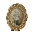 thumbnail image 3 of DOLITY Oval Picture Frame Craft Ornate Photo Display for Wedding Farmhouse Tabletop, 3 of 9