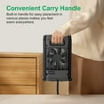thumbnail image 4 of M optimized Space Heaters for Inside, Portable Electric Heater 1500W PTC Ceramic Fast Safety Heater with Overheat and Tip-Over Protection for Office Bedroom Desk Indoor, Black, 4 of 7