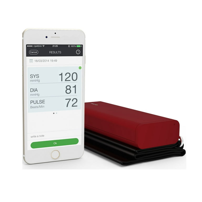 QardioArm Wireless Blood Pressure Monitor - Lightning Red 