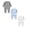 Set C, variant on 3-pack Baby Boys Clothes Girls Clothes Bodysuits Shoulder Button Long Sleeve Romper Jumpsuits for Unisex Age 0-3 Months, Set C