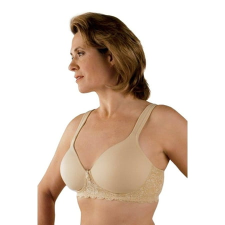 Classique Post Mastectomy Bra 730 Fashion Seamless/Molded Sensual Bra with Padded Wider Straps   - 40A -