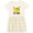 Natural with Stripes, variant on Inktastic Dinosaur 2nd Birthday 2 Year Old Party Girls Toddler Dress