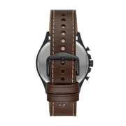 Fossil Men's Forrester Chrono Chronograph, Black-Tone Stainless Steel Watch, FS5608
