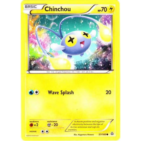 Pokemon Primal Clash Common Chinchou #57