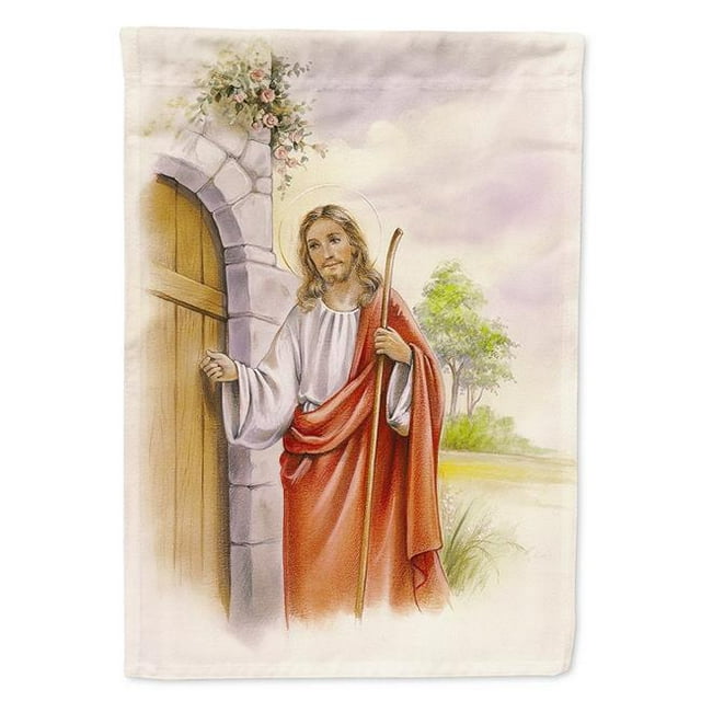 Carolines Treasures APH0922GF Jesus Frapper à la Porte Drapeau de Taille de Jardin