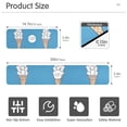 thumbnail image 3 of Yayeee Faucet Mat for Kitchen Sink 30" Diatomite Long Splash Guard Pad, Ice Cream Cat, 2 Pack, 3 of 7